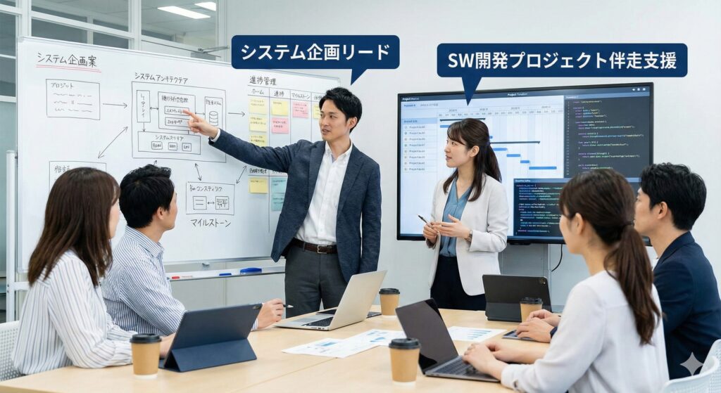 SW開発プロジェクト伴走支援およびシステム企画リード
